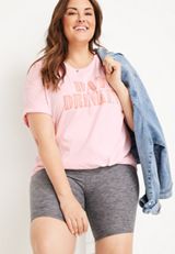 Plus Size Day Drinkin Graphic Tee, C595, small