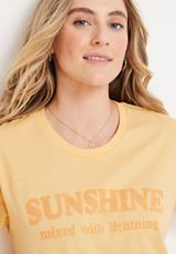 Sunshine Mixed With Lightning Graphic Tee, C8134, small