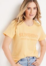 Sunshine Mixed With Lightning Graphic Tee, C8134, small