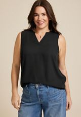 Plus Size Atwood Solid Tank Top, C106, small