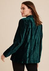 Versa Green Velvet Blazer, C9041, small