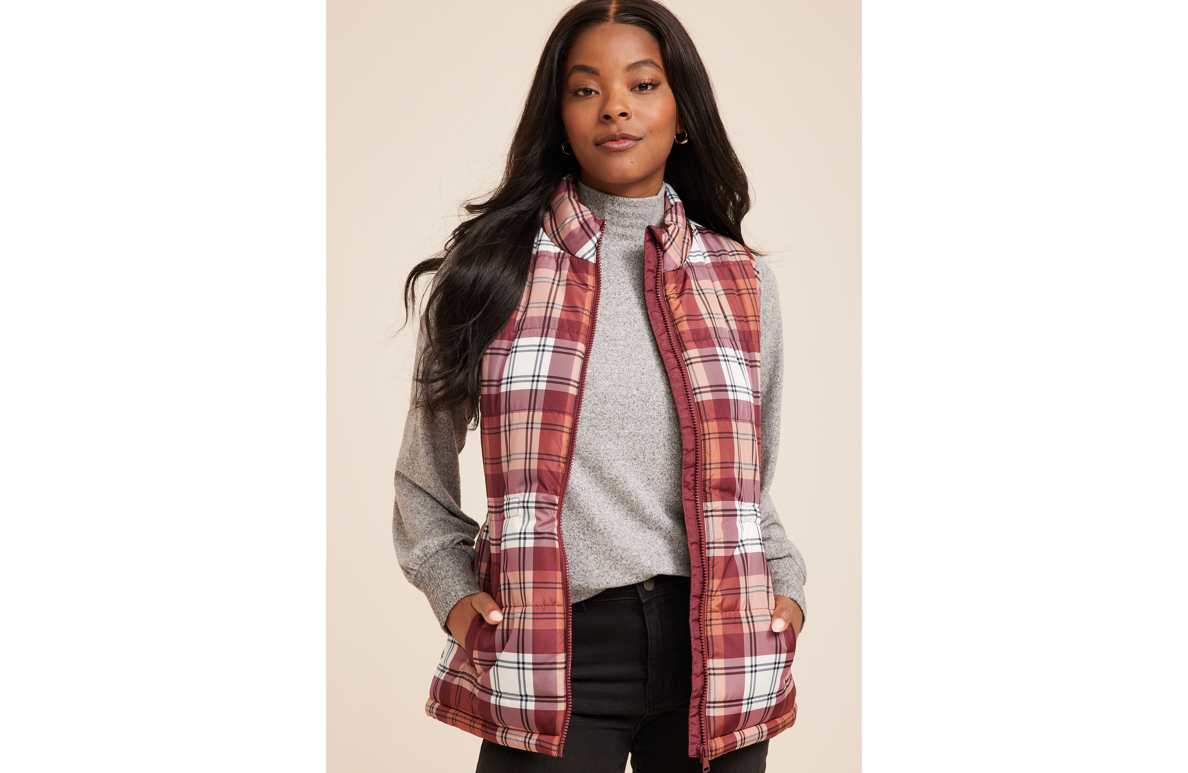 Plaid Vest
