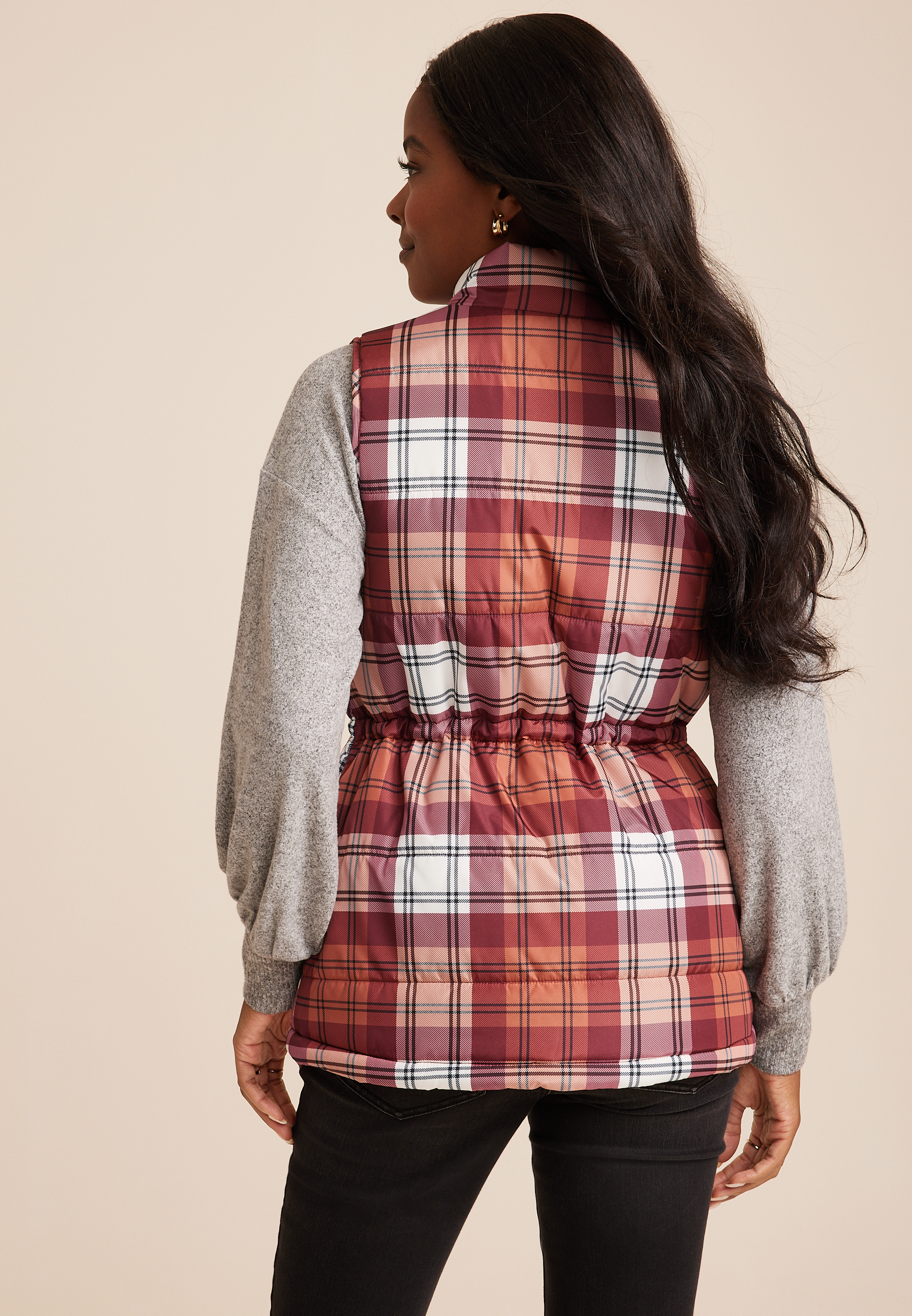 Plaid Vest, C5528, large