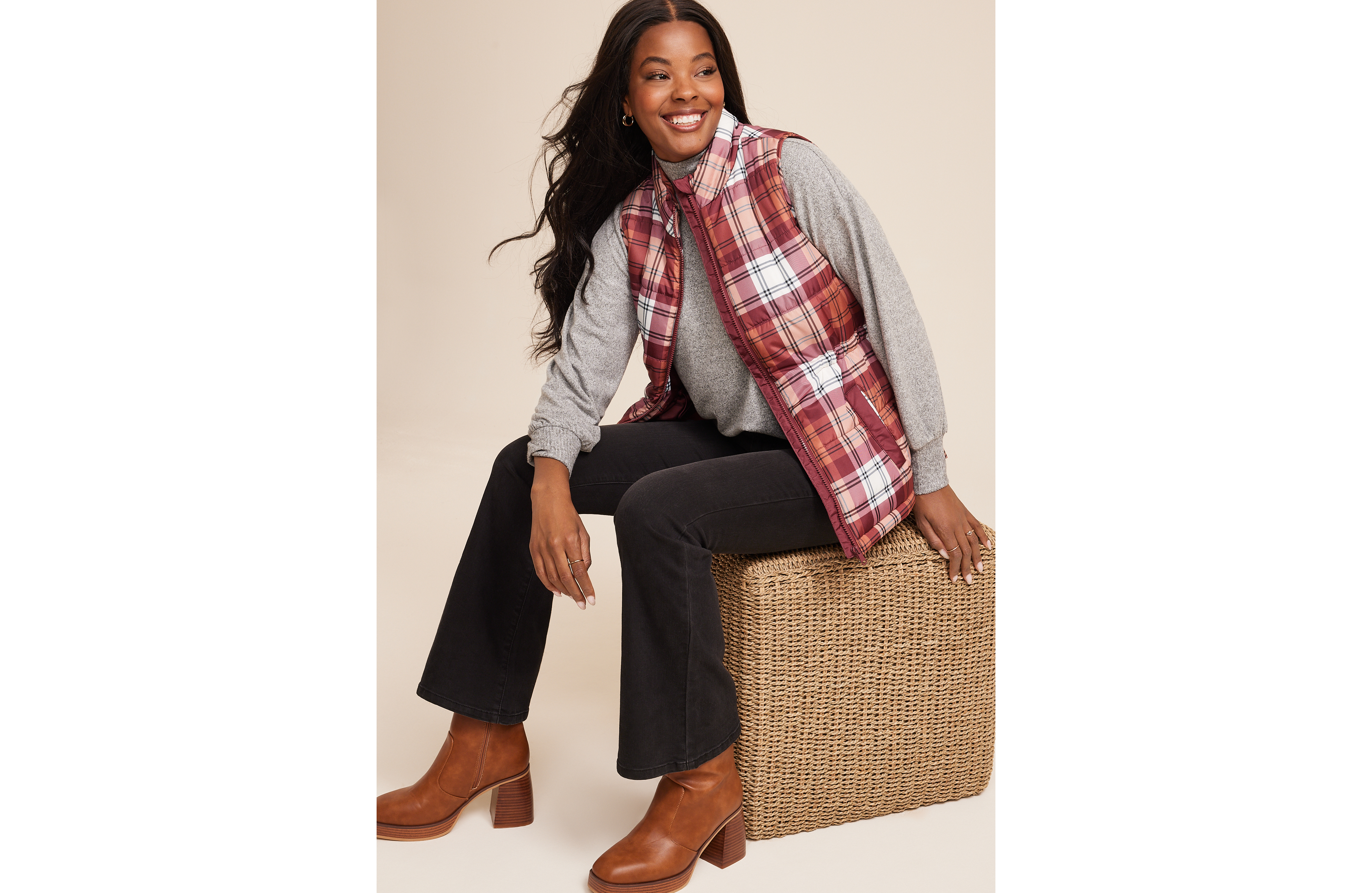 Plaid Vest