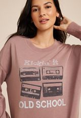 Kickin It Old School Sweatshirt, C9474, small