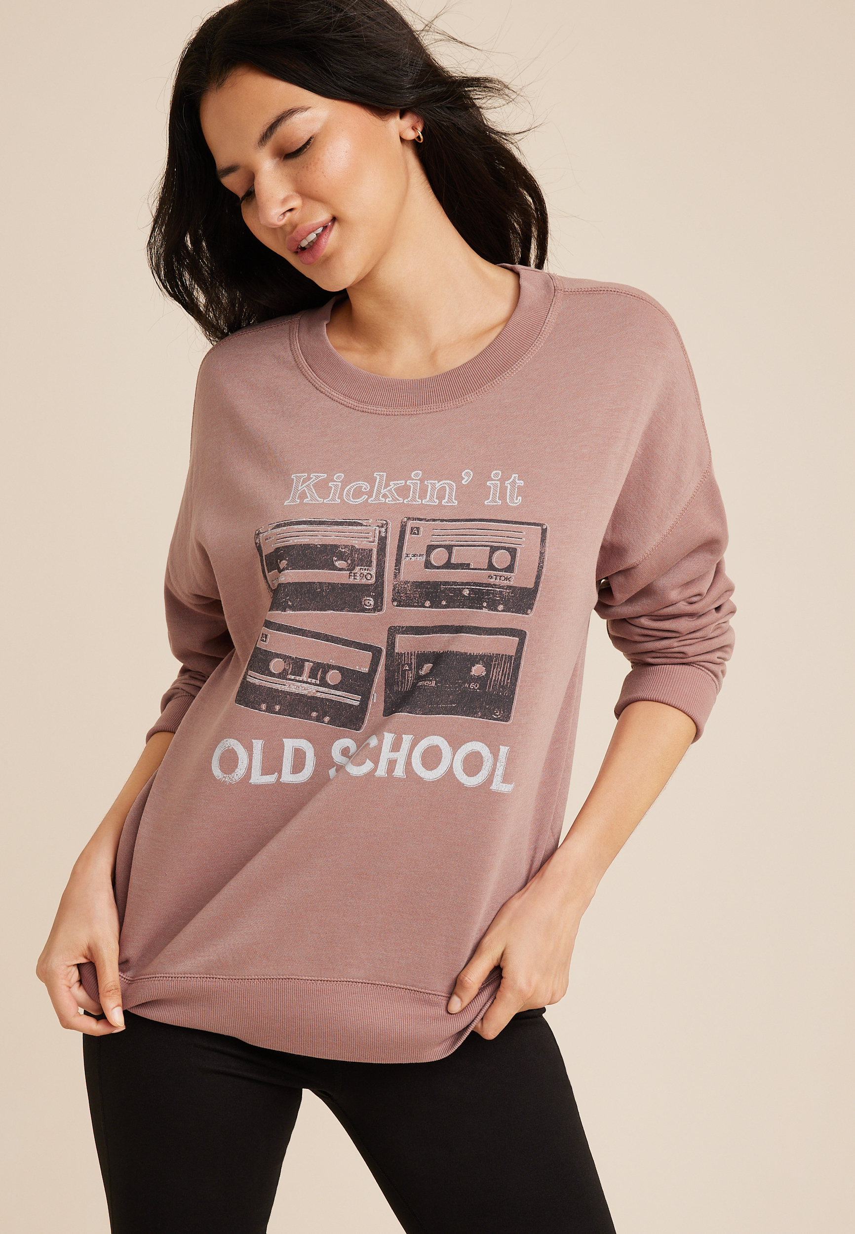 Kickin It Old School Sweatshirt, C9474, large