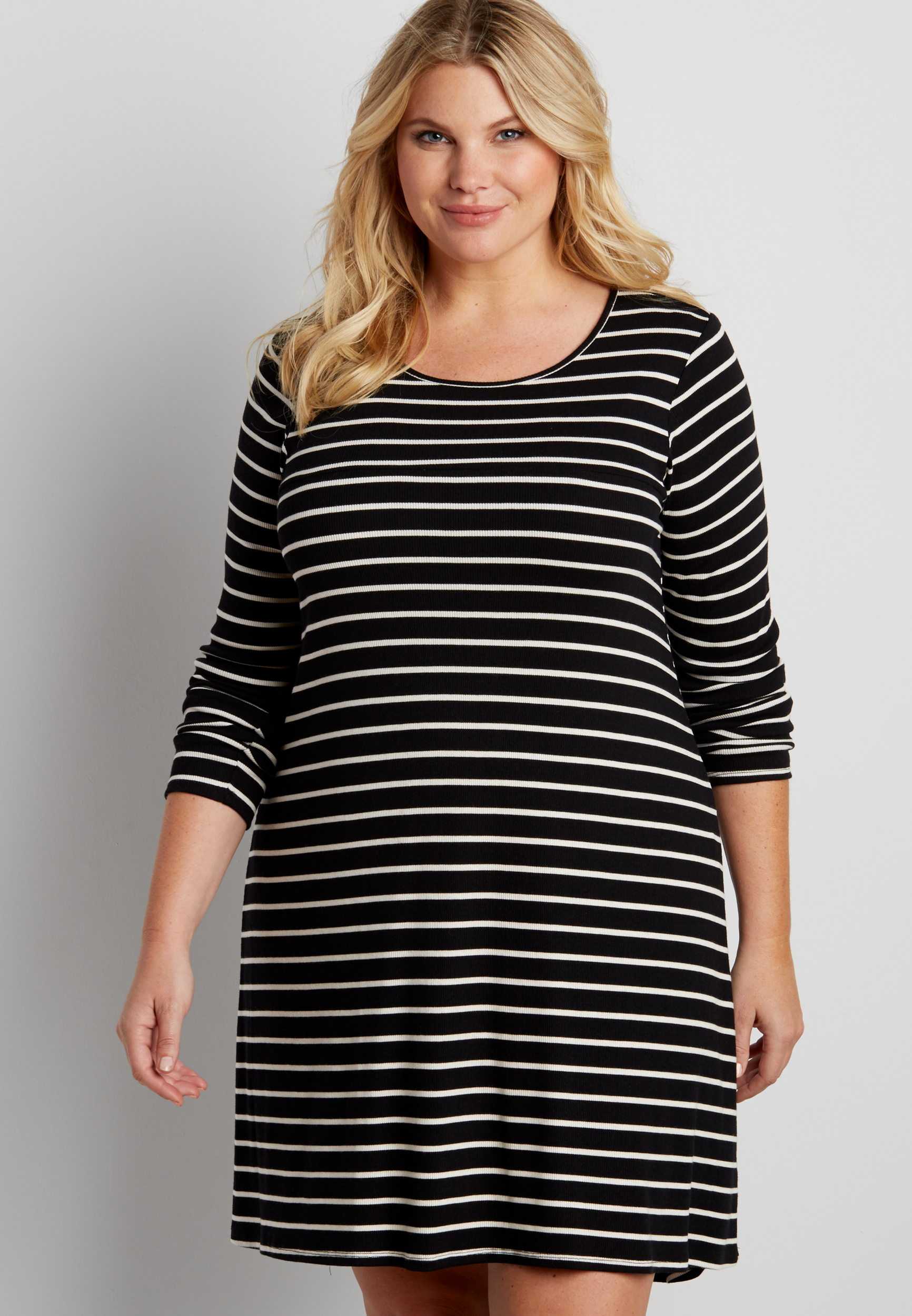 plus size striped dress | maurices