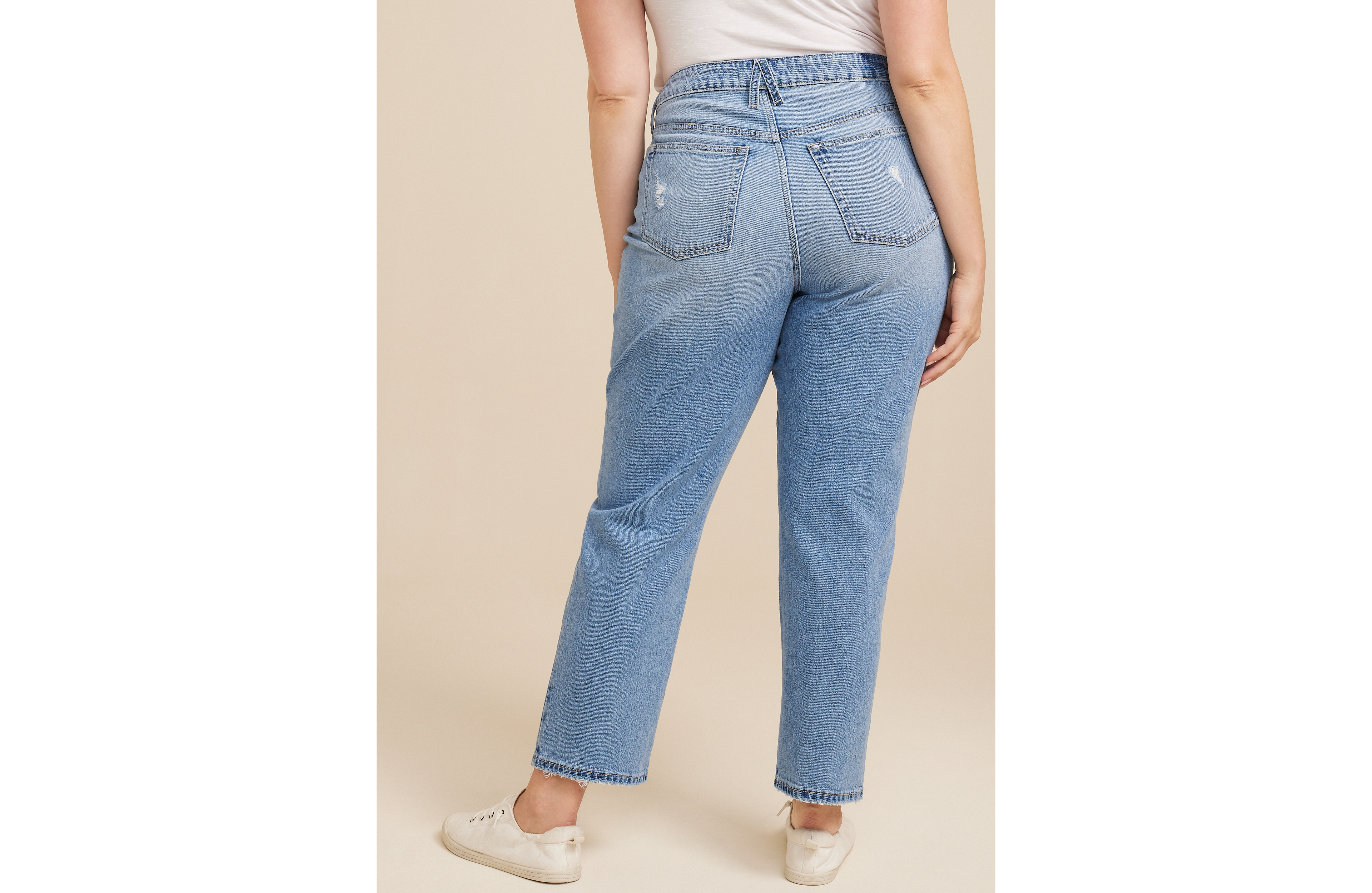 Plus Goldie Blues™ High Rise Curvy Light Cheeky Taper Ankle Jean