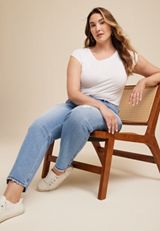 Plus Size Goldie Blues&trade; High Rise Curvy Light Cheeky Taper Ankle Jean, C2806, small
