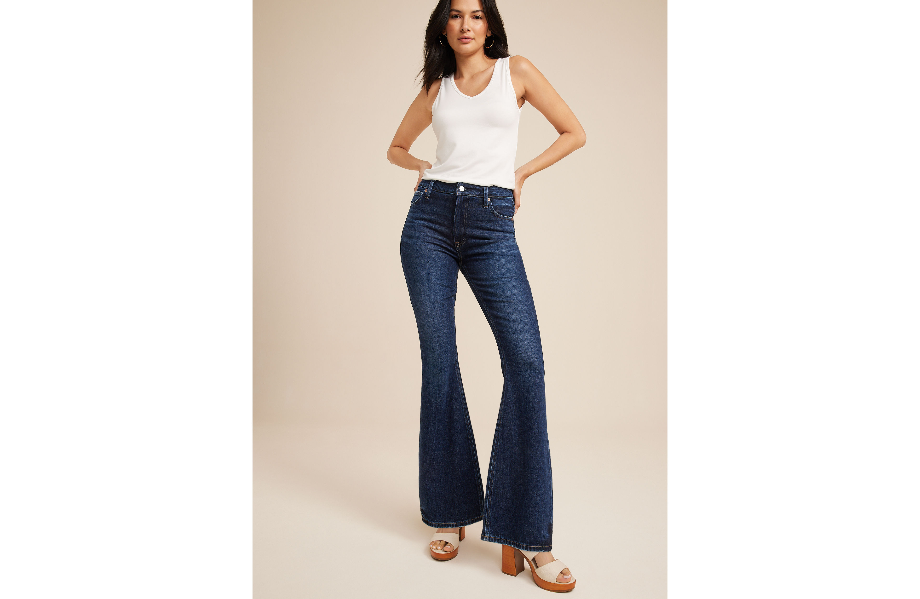 Goldie Blues™ High Rise Dark 90s Flare Jean