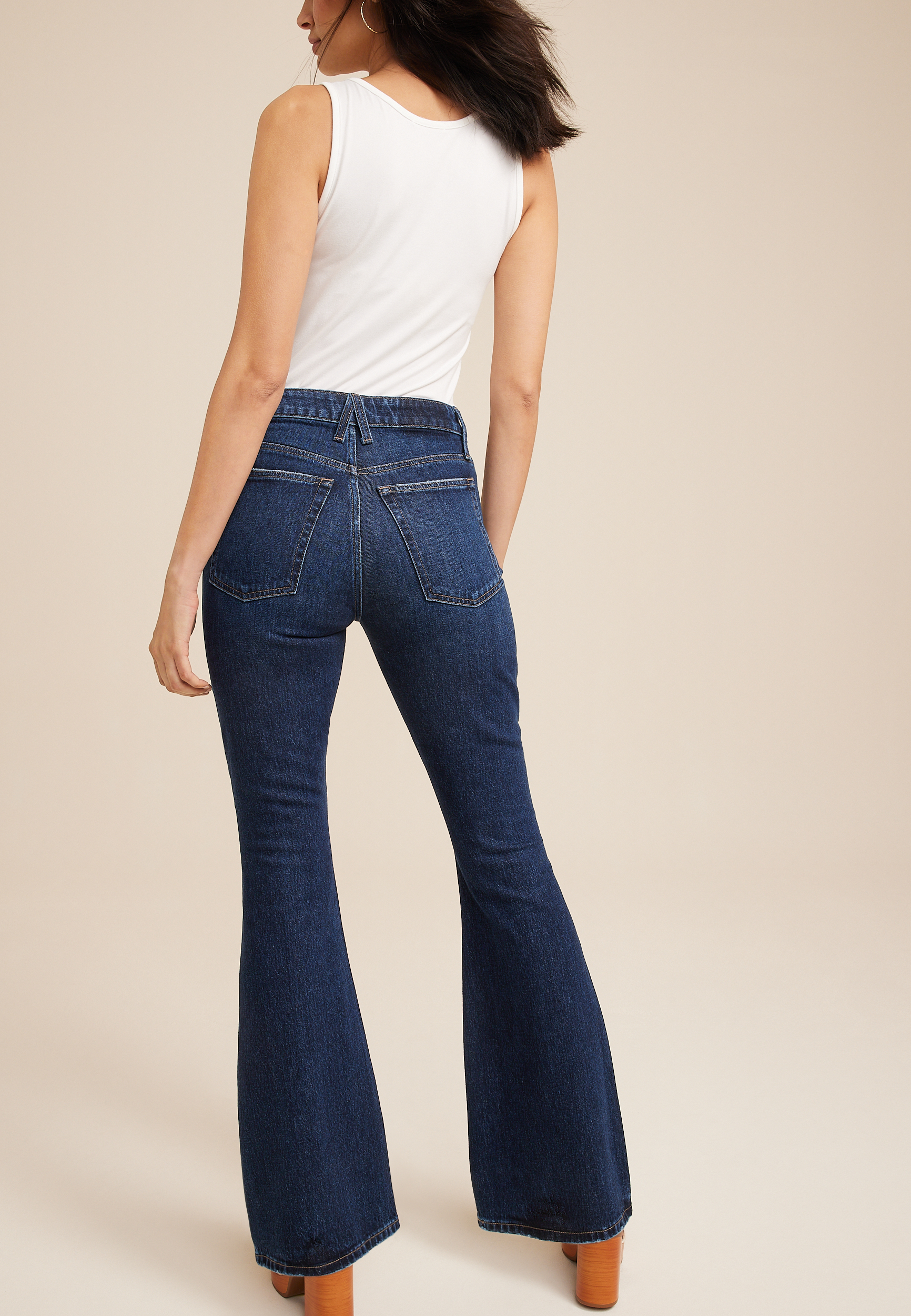 Goldie Blues&trade; High Rise Dark 90s Flare Jean, C258, large