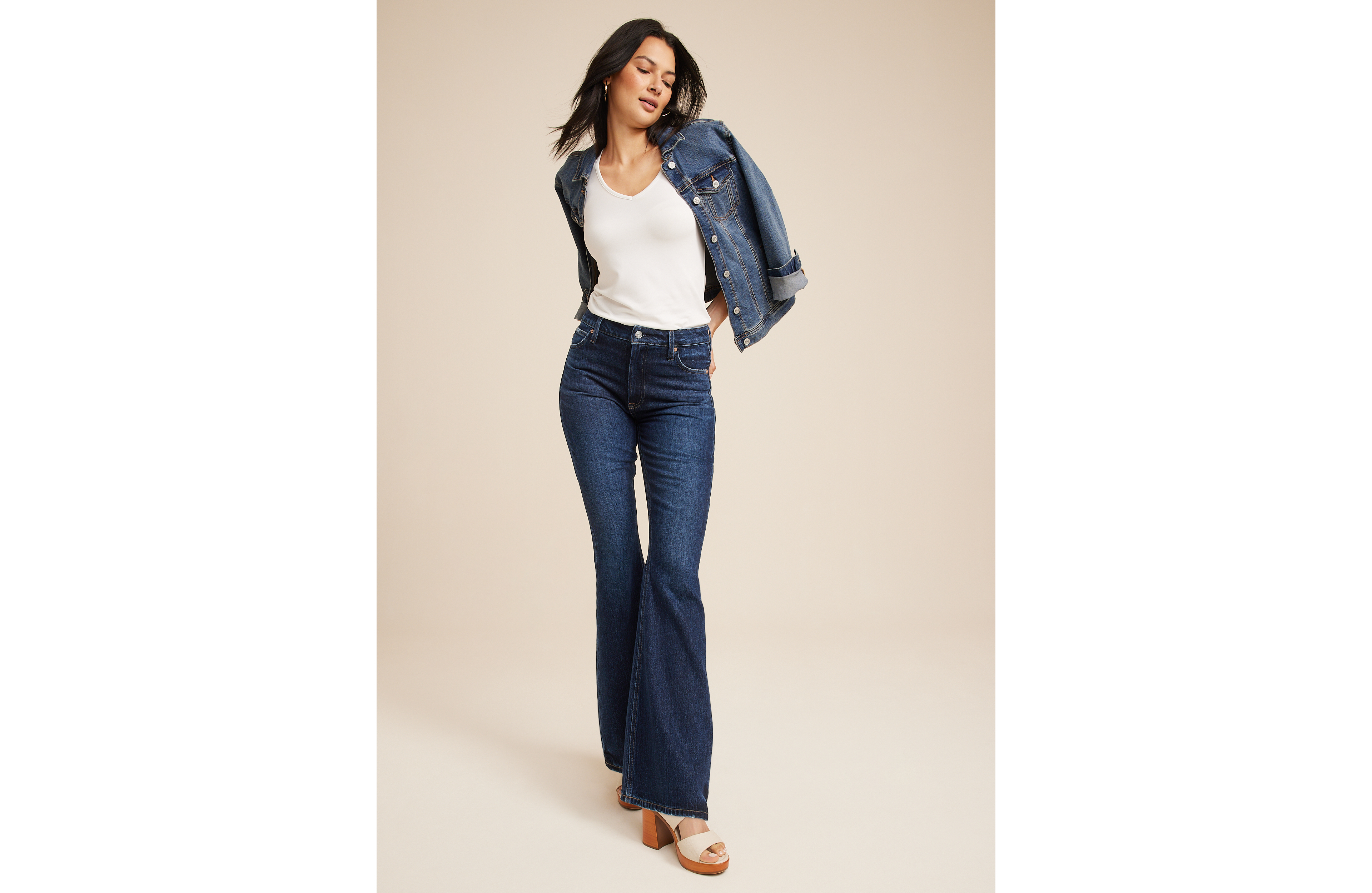 Goldie Blues™ High Rise Dark 90s Flare Jean