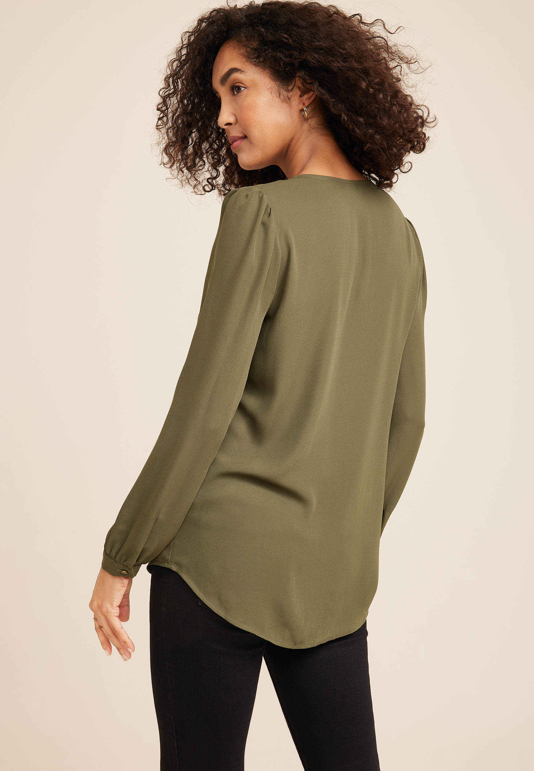 Atwood Studded Tunic Blouse, C4419, large