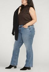 Plus Size Silver Jeans Co.&reg; Suki Bootcut Curvy Mid Rise Jean, MEDIUM SANDBLAST, small