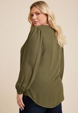 Plus Size Atwood Studded Tunic Blouse, C4419, small
