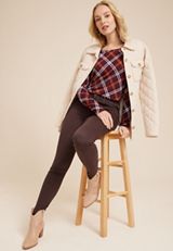 24/7 Kennedy Plaid Crew Neck Tee, C9153, small
