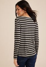 24/7 Kennedy Striped Crew Neck Tee, C6256, small