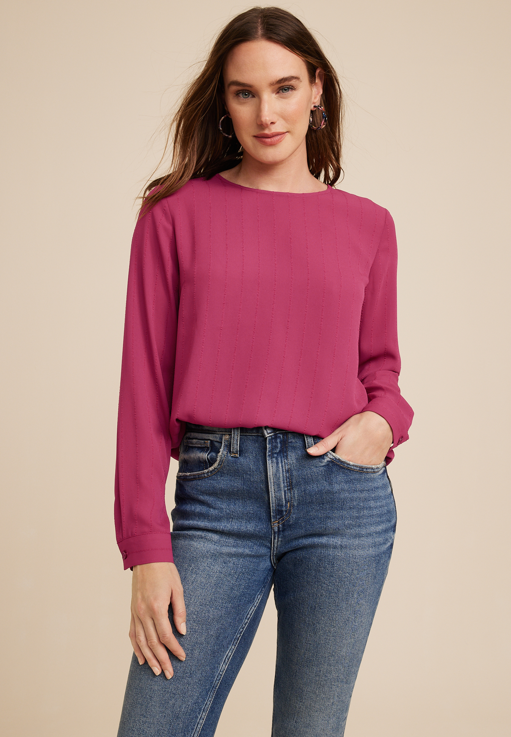 Atwood Poplin Flutter Sleeve Blouse