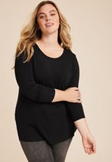 Plus Size 24/7 Kennedy Crew Neck Tee, C106, small