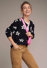 Floral Button Cardigan, C1756, small