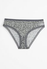 Vintage Lace Animal Print Bikini Panty, C1756, small