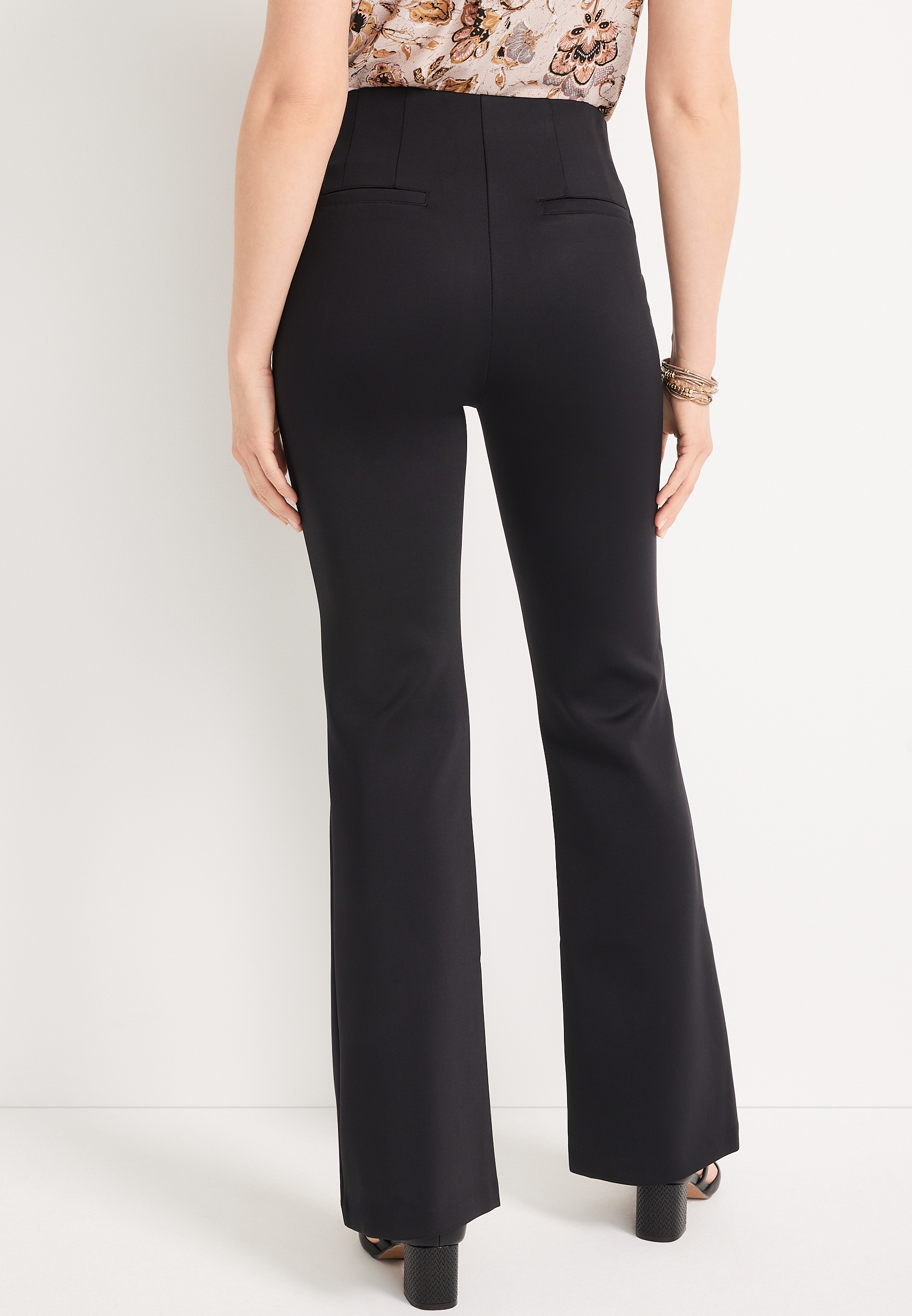 Everflex&trade; Flare Pull On Ponte Pant, C106, large