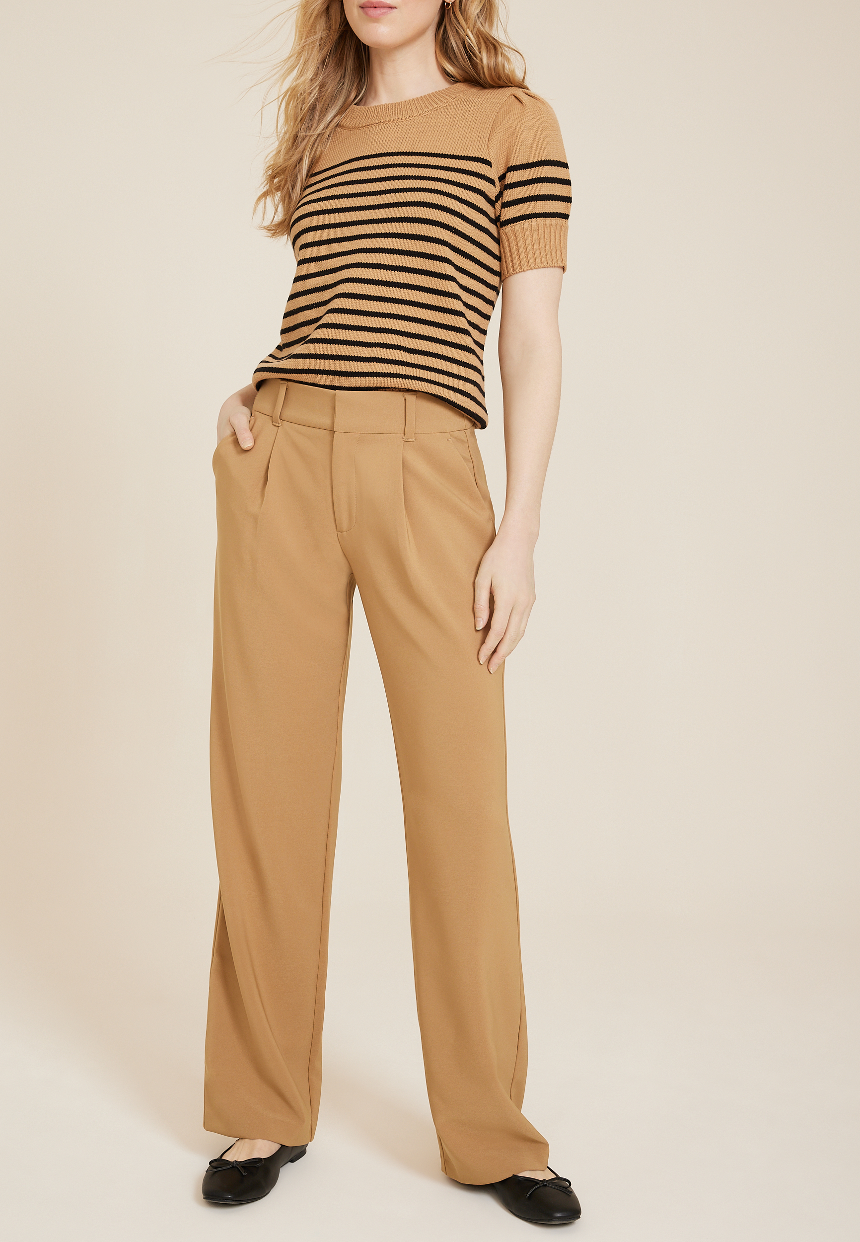 Idealist High Rise Wide Leg Dress Pant