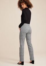 Bengaline Mid Rise Textured Bootcut Pant, C268, small