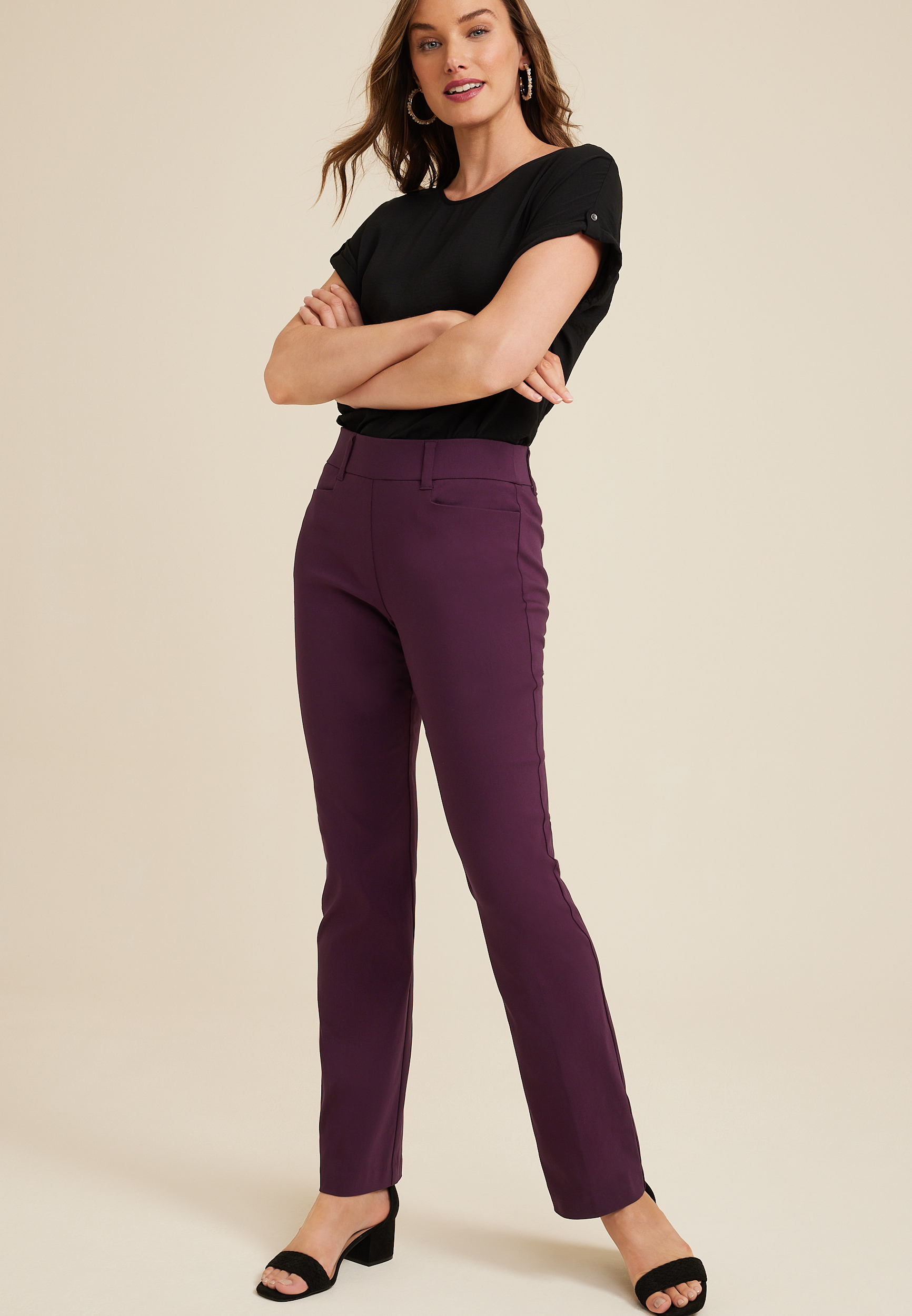 Bengaline Mid Rise Bootcut Pant