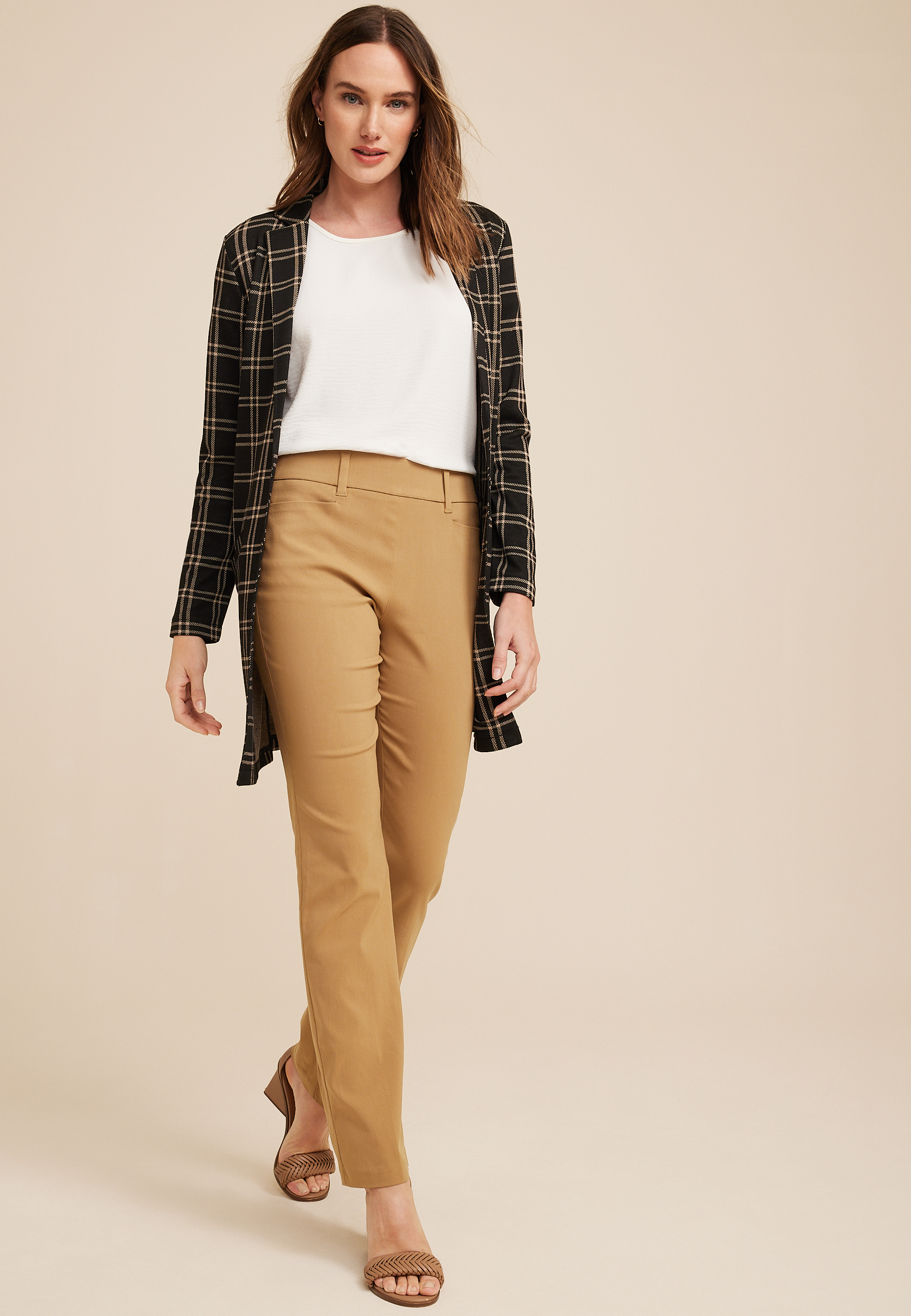 Bengaline Mid Rise Bootcut Pant