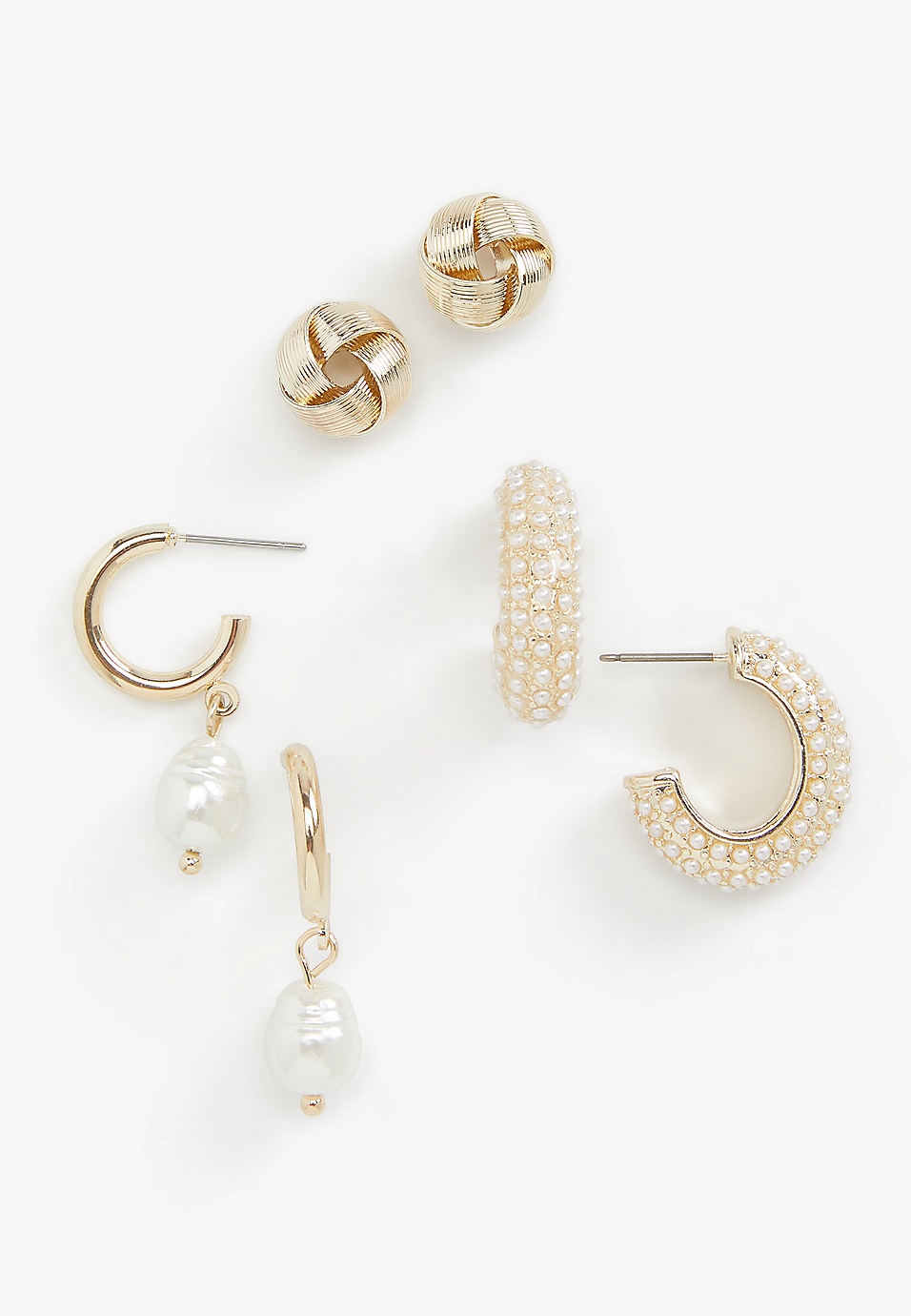 Rhinestone 3 Piece Set - Ivory Rhinestone 3 Piece Set - Ivory