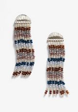 Half Moon Beaded Drop Earrings, C1524, small
