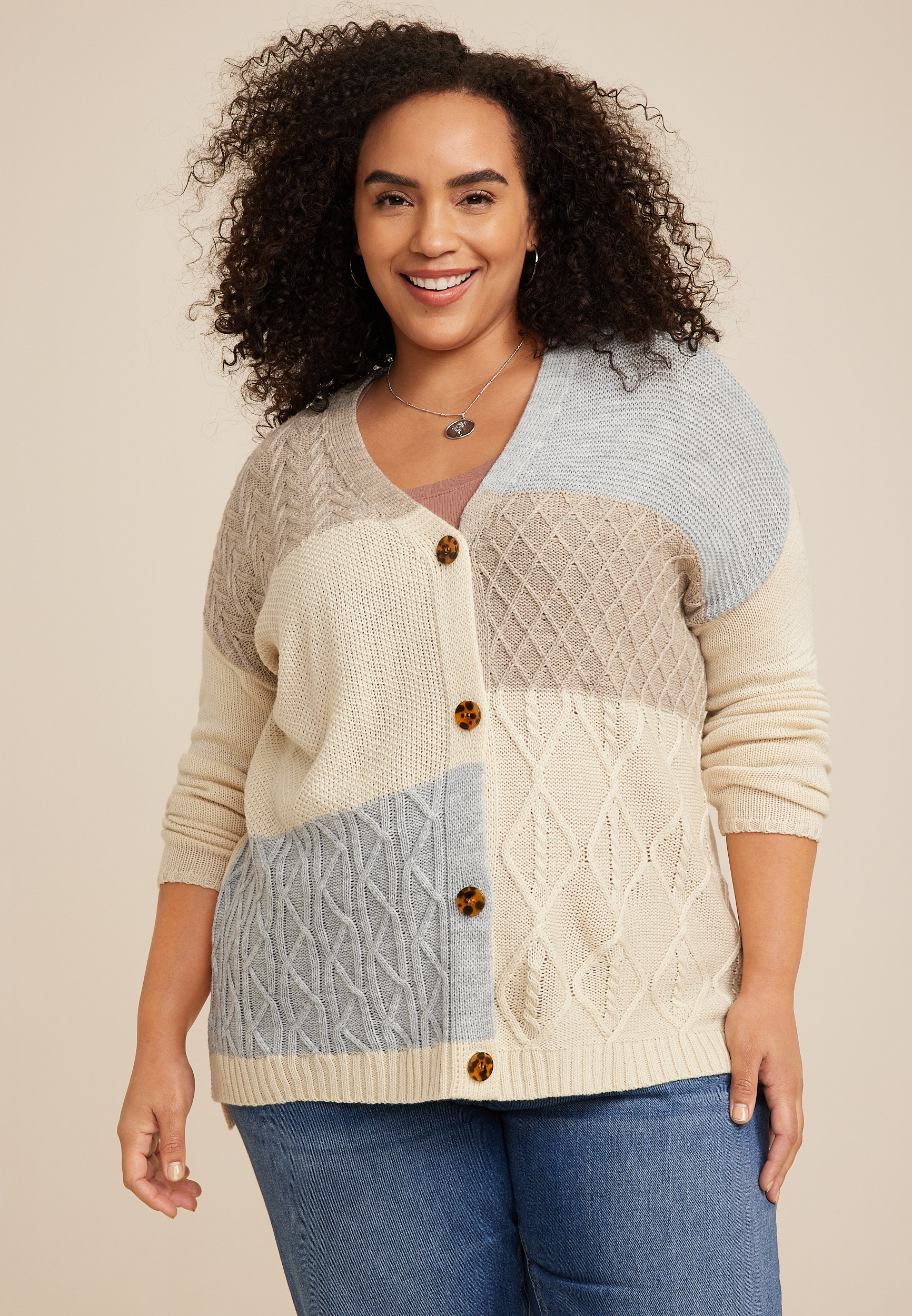 Plus size hot sale knit cardigans