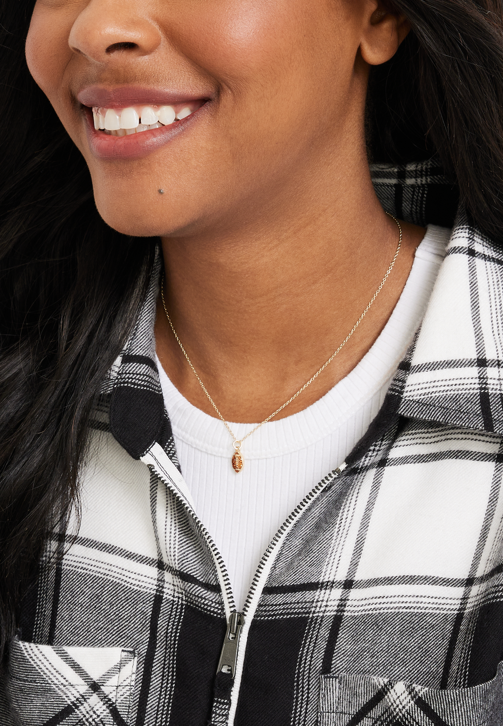 Football Necklace, C605, large