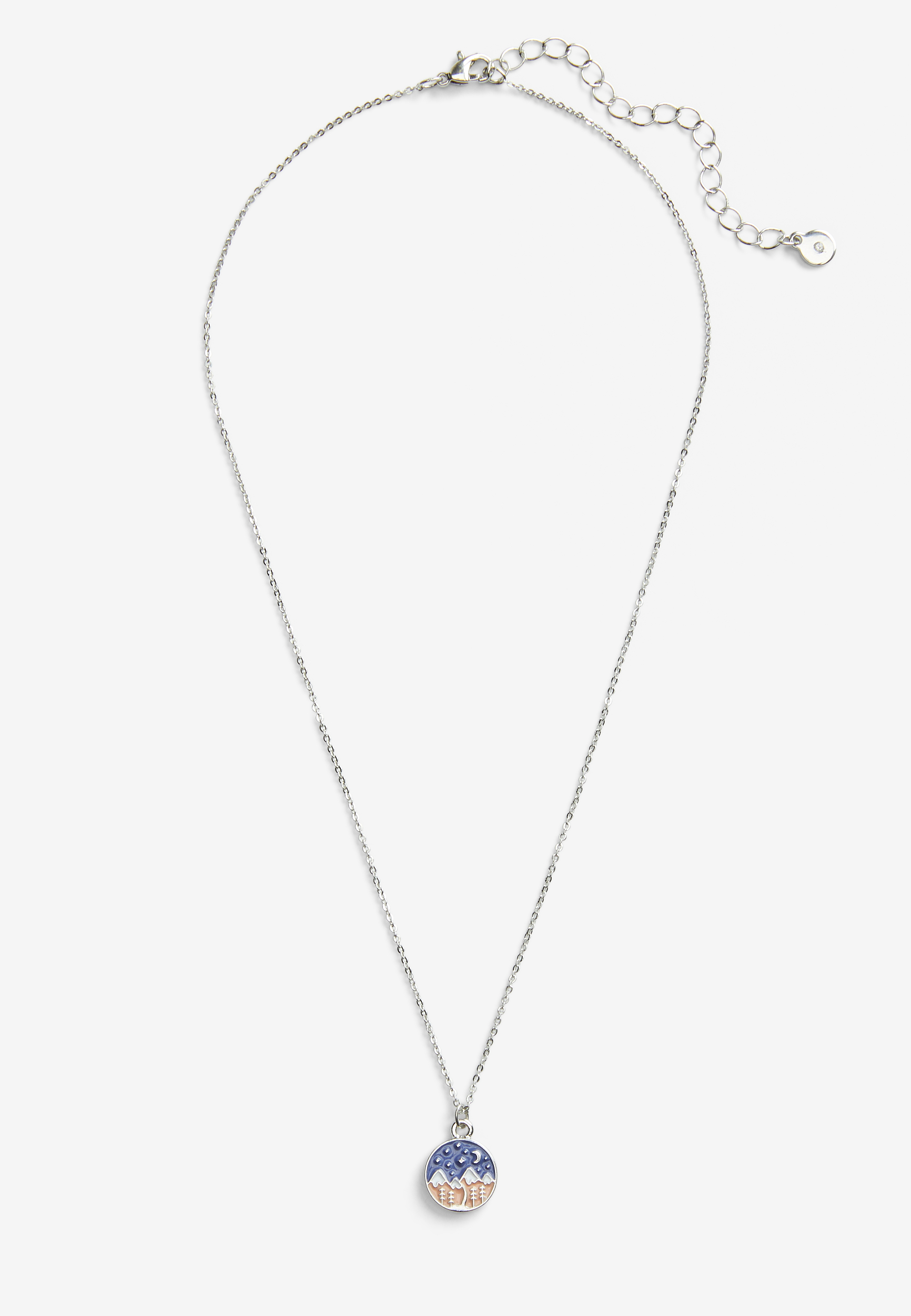 Mountain Scene Necklace, , large
