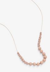 Pink Bead Necklace, PINK, small