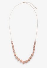 Pink Bead Necklace, PINK, small