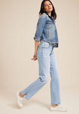 Goldie Blues&trade; Mid Rise Light Wash Legacy Straight Jean, C2806, small
