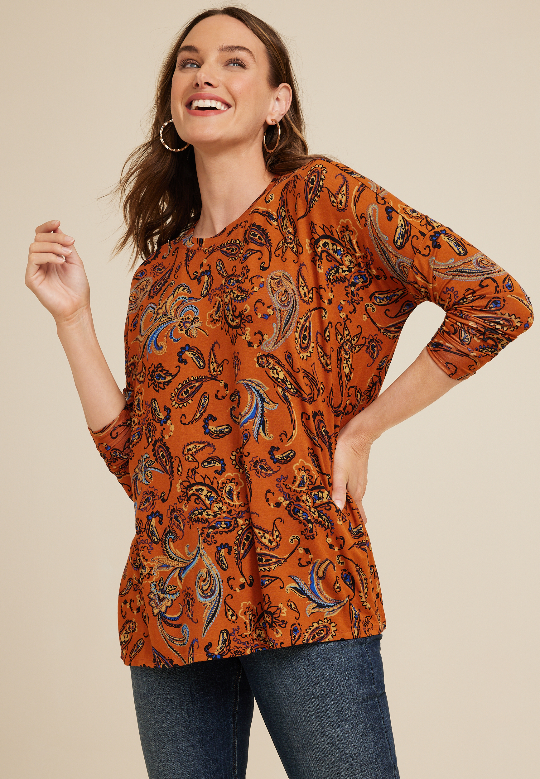 Women Blouses Cute Printed Round,Clearance Items for Women