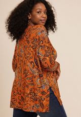 Plus Size 24/7 Palisade Paisley Top, C4960, small