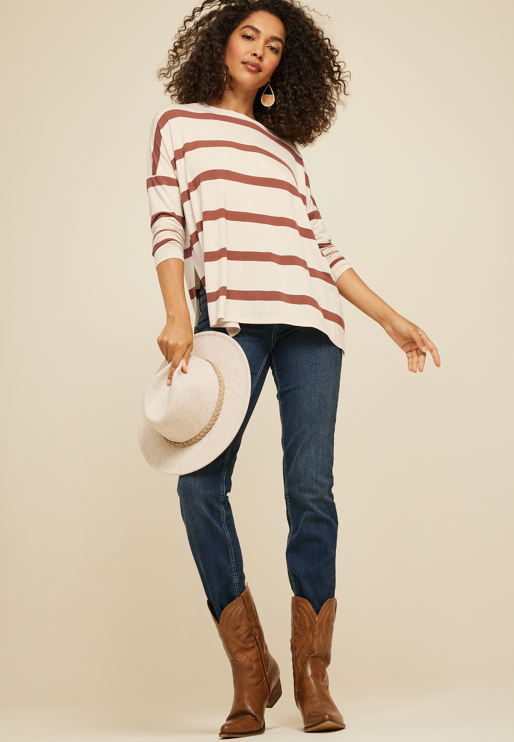 24/7 Palisade Striped Top, C2561, large