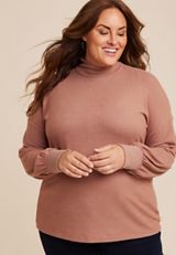 Plus Size Felicity Blouson Sleeve Top, C5214, small