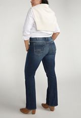 Plus Size Silver Jeans Co.&reg; Suki Curvy Mid Rise Bootcut Jean, DARK SANDBLAST, small