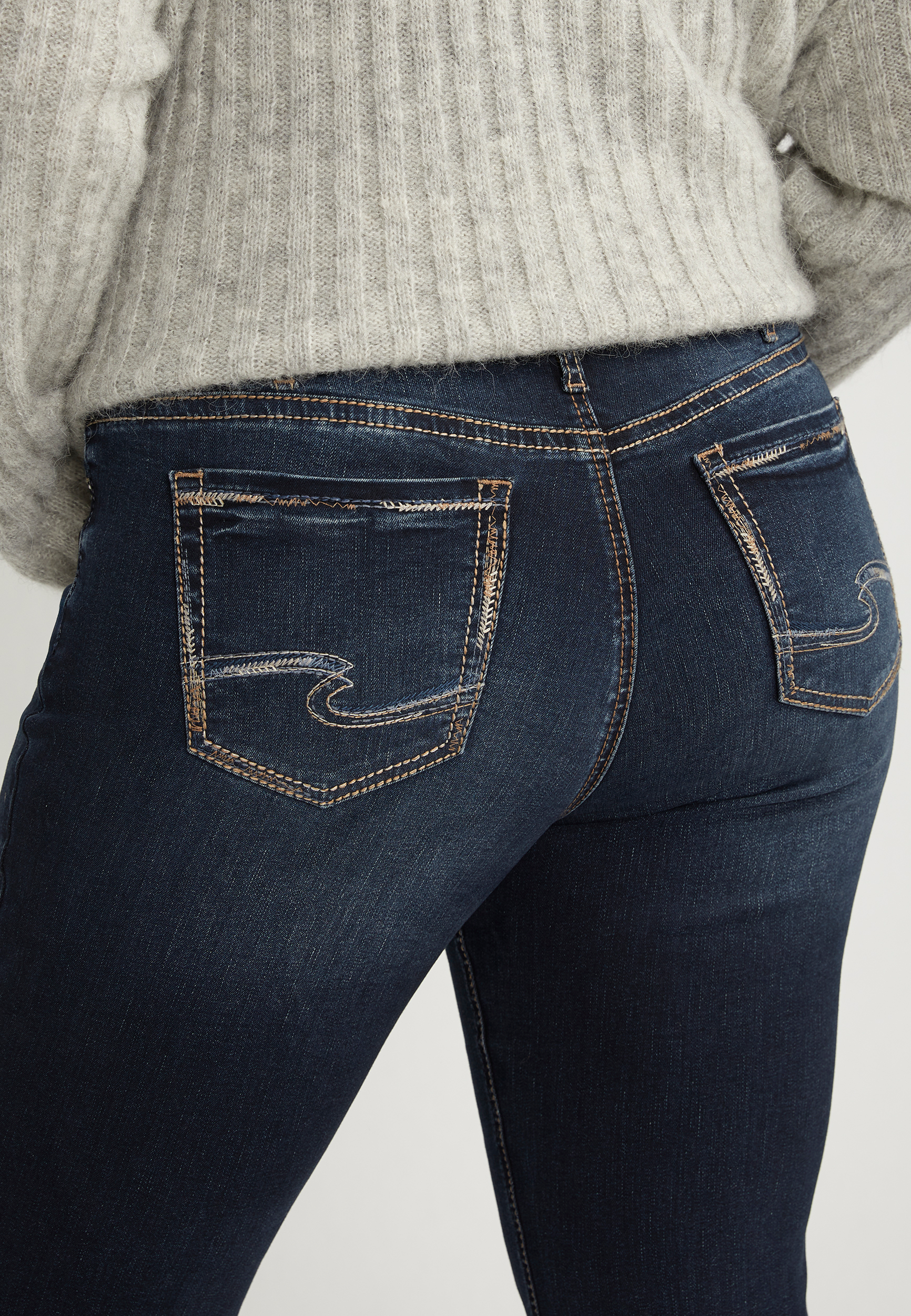 Plus Size Silver Jeans Co.&reg; Suki Slim Boot Curvy Mid Rise Jean, C2372, large