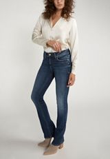 Silver Jeans Co.&reg; Elyse Comfort Mid Rise Slim Boot Jean, C258, small