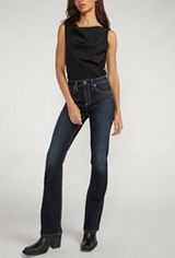 Silver Jeans Co.&reg; Avery Curvy High Rise Slim Boot Jean, RINSE, small