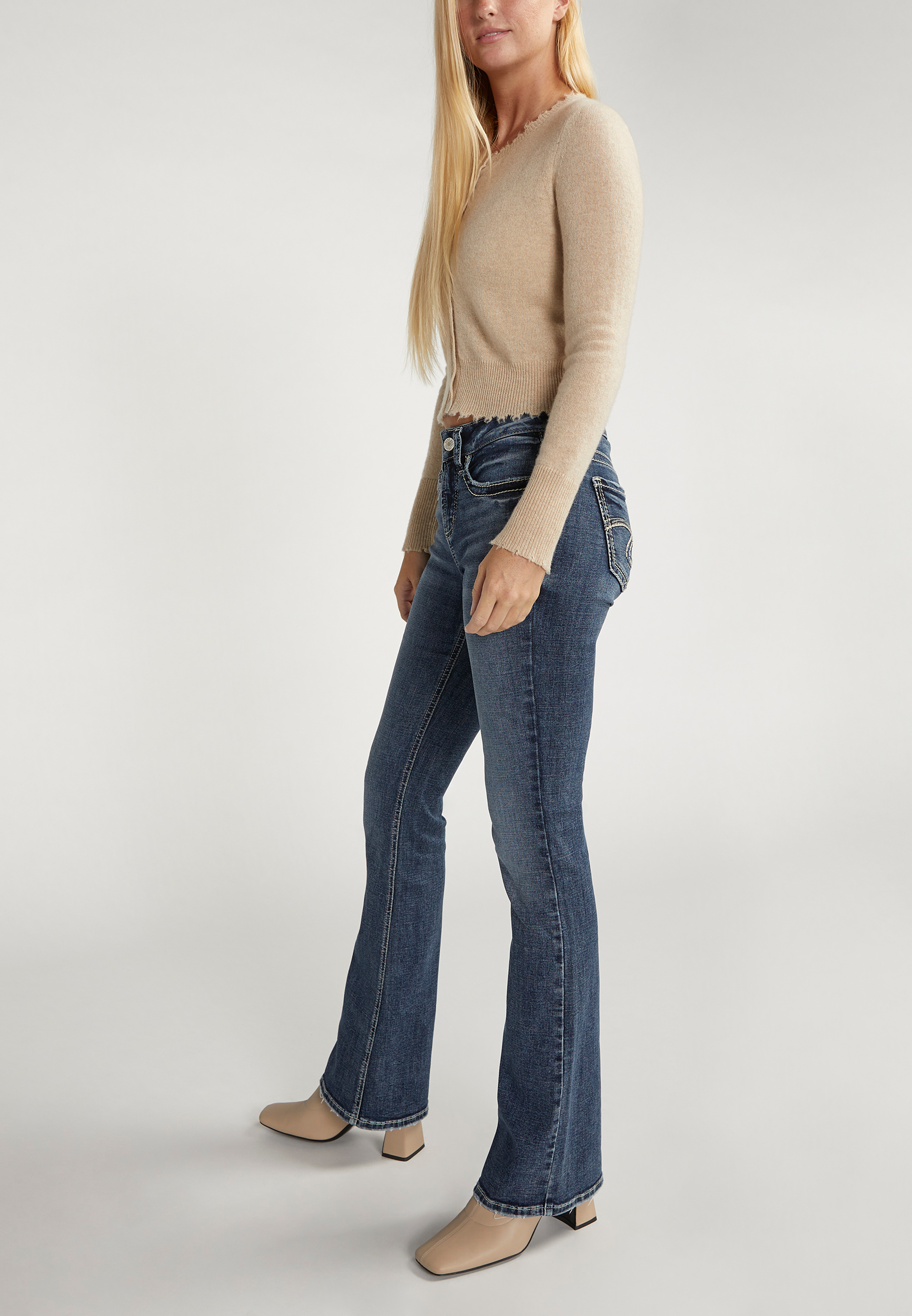 Silver Jeans Co.&reg; Suki Curvy Mid Rise Bootcut Jean, C258, large