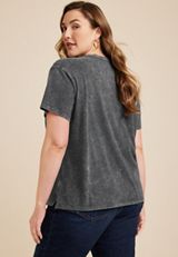 Plus Size Pumpkin Spice Graphic Tee, BLACK, small