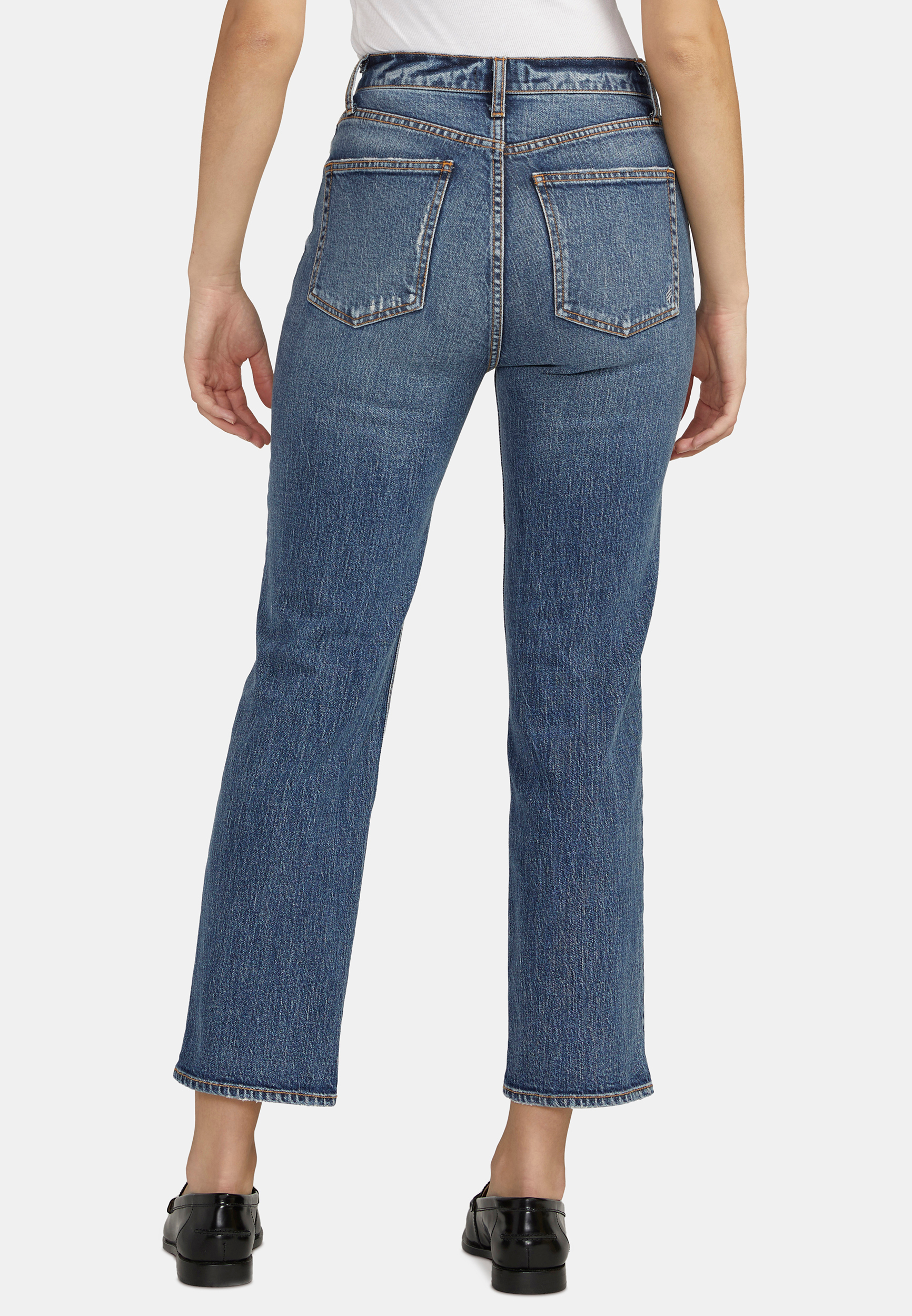 Silver Jeans Co.&reg; Highly Desirable High Rise Straight Jean, DARK SANDBLAST, large