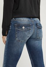 Silver Jeans Co.&reg; Tuesday Low Rise Slim Boot Flap Pocket Jean, C258, small
